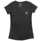 Easy Rider Deep V Women's Tee - Black