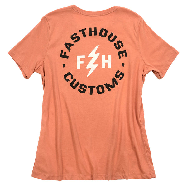 Fasthouse Women's Easy Rider Tee, Terracotta - WSM