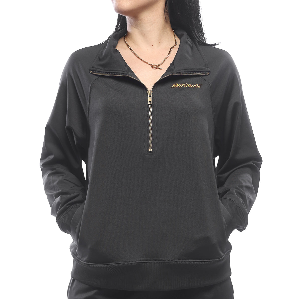 Fasthouse Women's Estella Half Zip Fleece Black