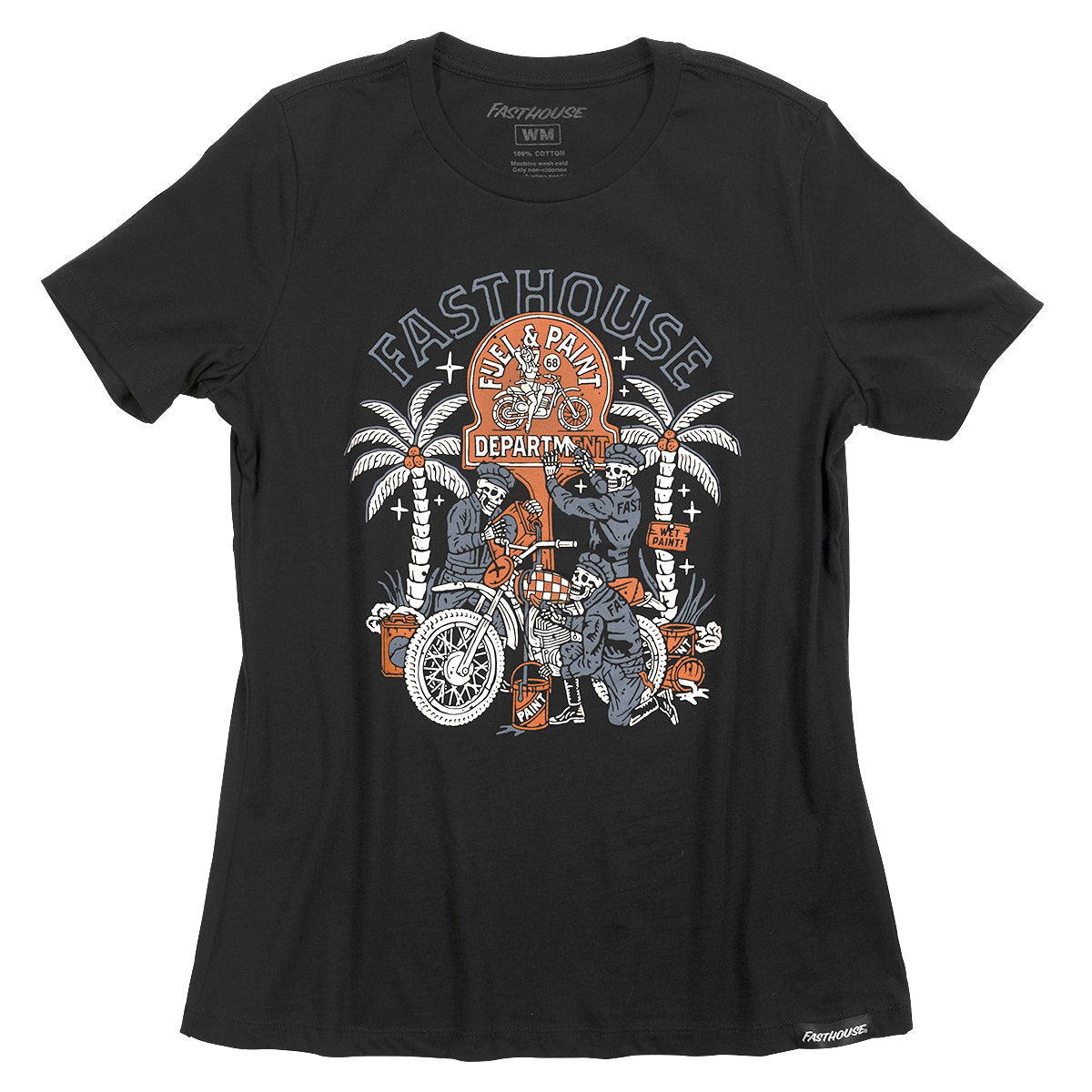 Macabre Women's Tee - Black Mineral Wash