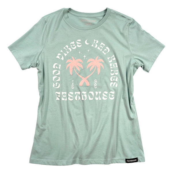 Fasthouse Womens Oasis SS Tee Dust Blue SM