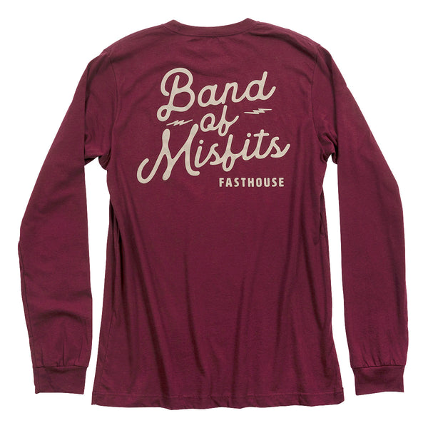 Fasthouse Women's Revival Long Sleeve Tee Maroon SM