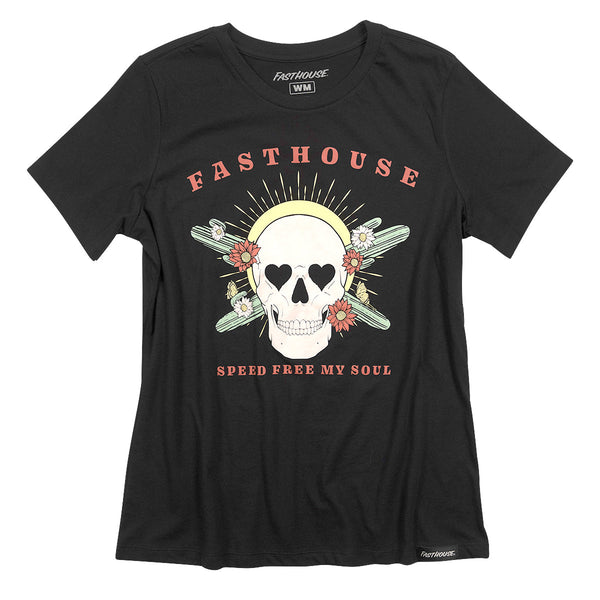 Fasthouse Womens Spirited SS Tee Black XL
