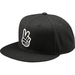 Troy Lee Flat Bill Snapback Peace Vintage Black Osfa