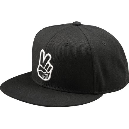 Troy Lee Flat Bill Snapback Peace Vintage Black Osfa