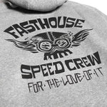 Fasthouse Love Of It Hooded Zip-Up Fleece Heather Gray - Medium
