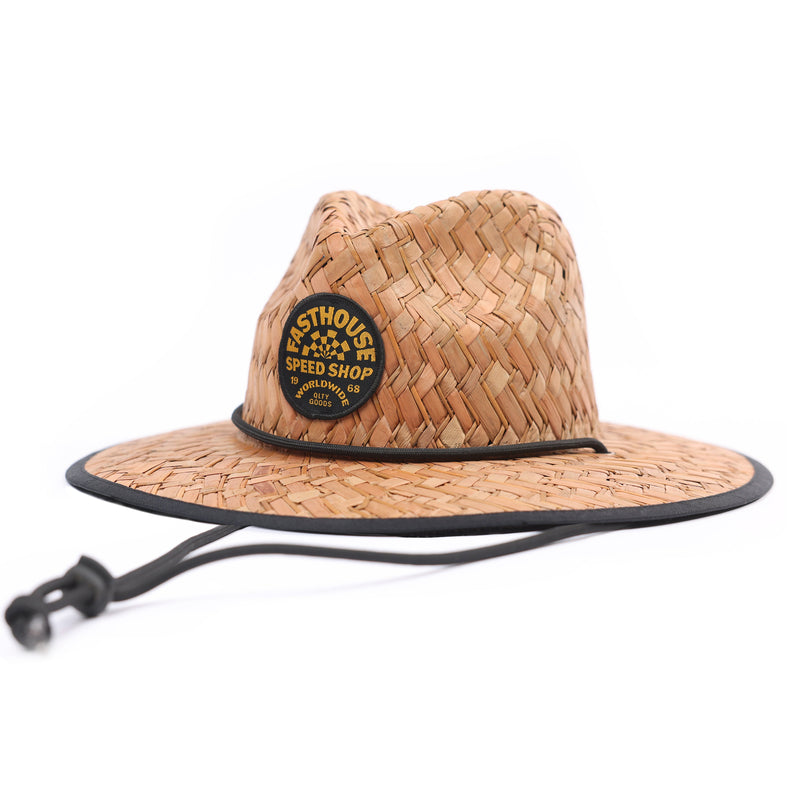 Fasthouse Youth Deco Straw Hat Dark Natural