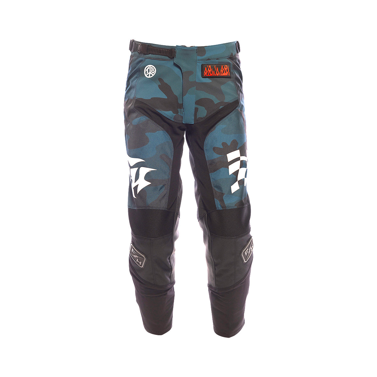 Fasthouse Grindhouse Bereman Pant Blue/Camo Y26