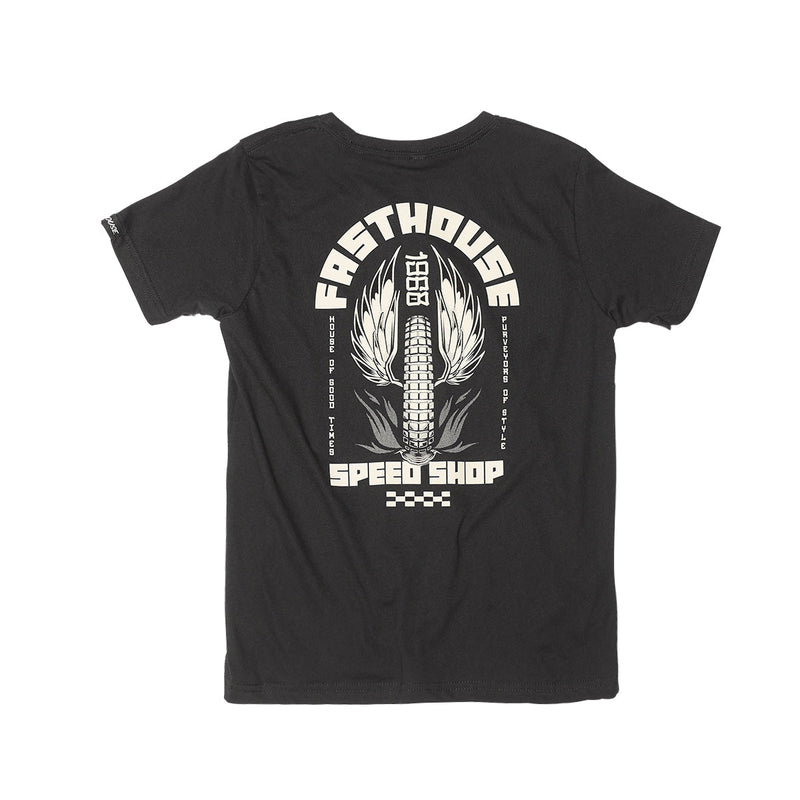 Fasthouse Youth Iron Steed Tee Black