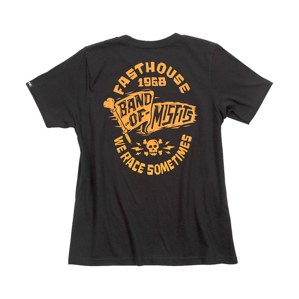 Fasthouse Youth Marauder Tee, Black - YLG