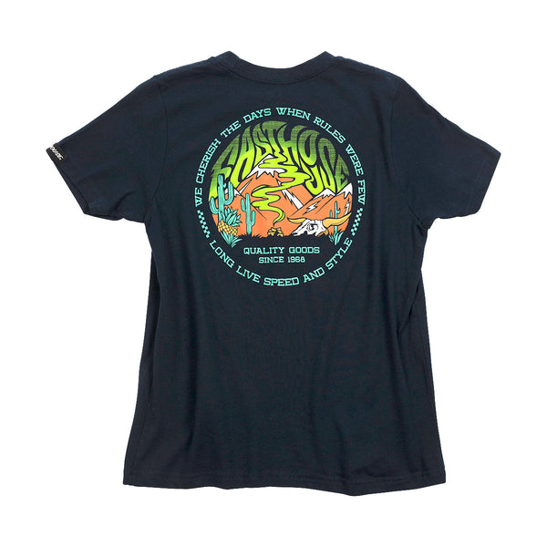 Fasthouse Youth Nomad Tee, Midnight Navy - YMD