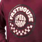 Fasthouse Youth Realm Hooded Pullover Maroon YSM