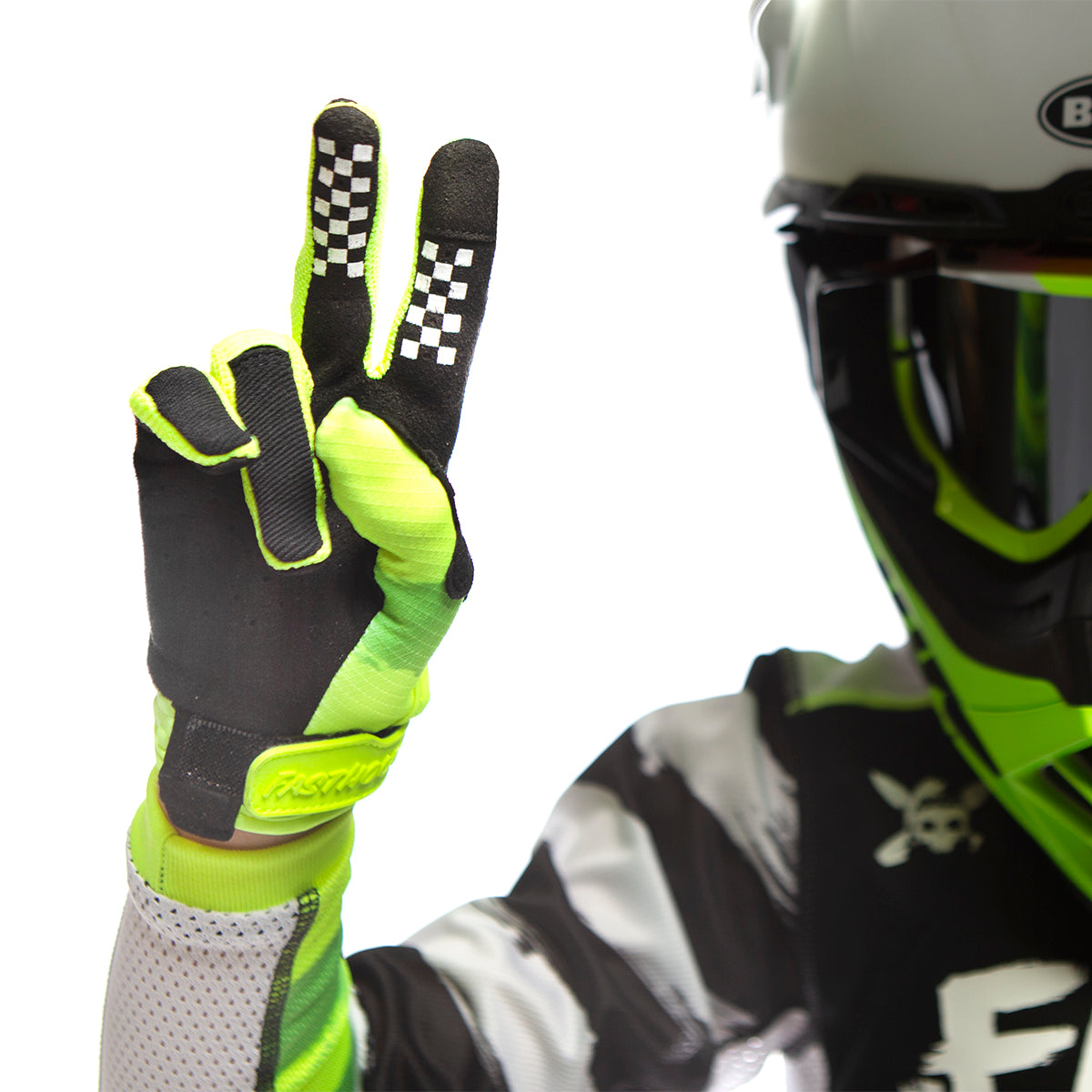 Fasthouse Speed Style Jester Glove Hi-Viz/Black YS