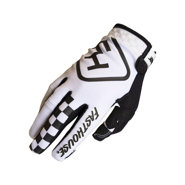 Fasthouse  Legacy Style Glove White/Black YL