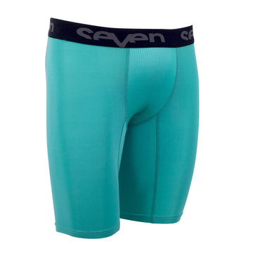 Seven Zero Compression Short Black/Aqua - Large