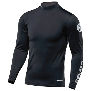 Seven Zero Cold Weather Compression Jersey Black - XLarge