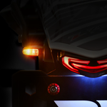 701 Led Turn Signals W/Taillight Blk W/Clr Lens Pr