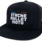 DBK Stache Mullet Moto 2Fifty Hat -  Black