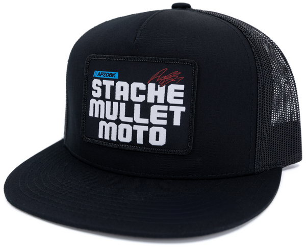 DBK Stache Mullet Moto 2Fifty Hat -  Black