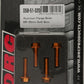 Aluminum Flange Bolts Gold M6x20mm 4/Pk
