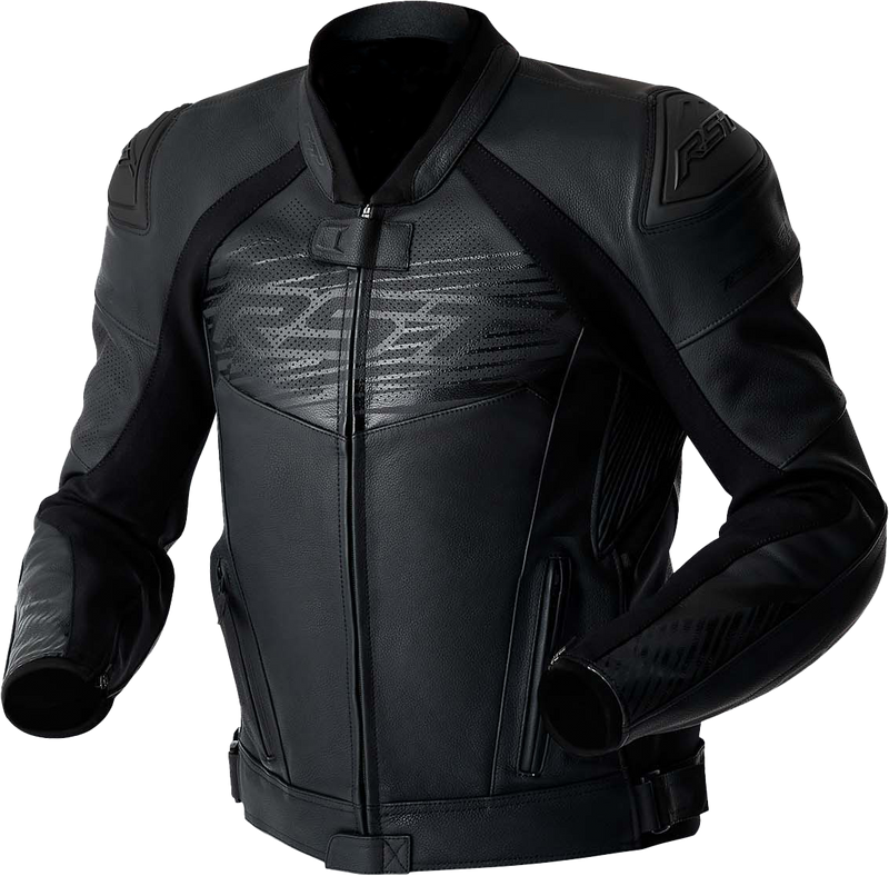 RST Tractech Evo D3O CE Leather Jacket - Black - XS