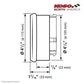 Koso Hd 05 4.5" Guage Chrome Bezel, Canbus Models