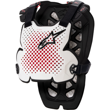 ALPINESTARS A-1 CHEST PROTECTOR WHITE/BLACK/RED XL/2X by WPS