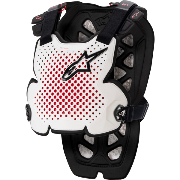 ALPINESTARS A-1 CHEST PROTECTOR WHITE/BLACK/RED XL/2X