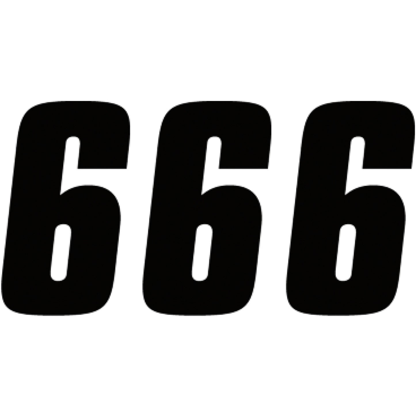 Factory Effex FX Factory Number 6 - Black - 4" 08-90006