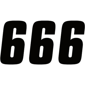 Factory Effex FX Factory Number 6 - Black - 4" 08-90006
