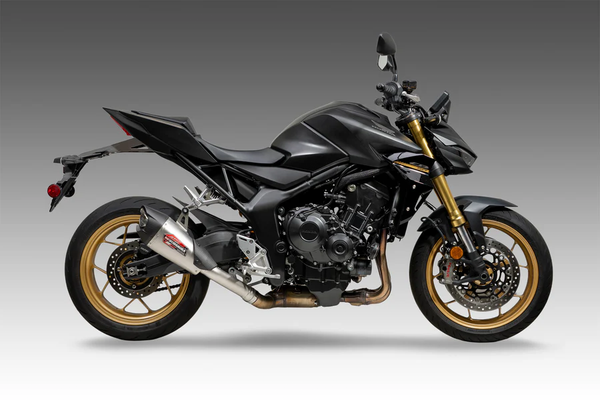 Yoshimura Exhaust Street At2 Slip-On Stainless/Stainless/Carbon Fiber Works Finish Honda - Honda CB1000 Hornet SP (2025-2026)