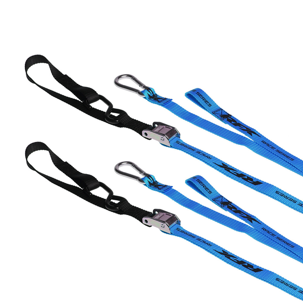 RFX 1.0 Tie Downs Soft Loop & Carabiner Blue FXTD 30000 55BU