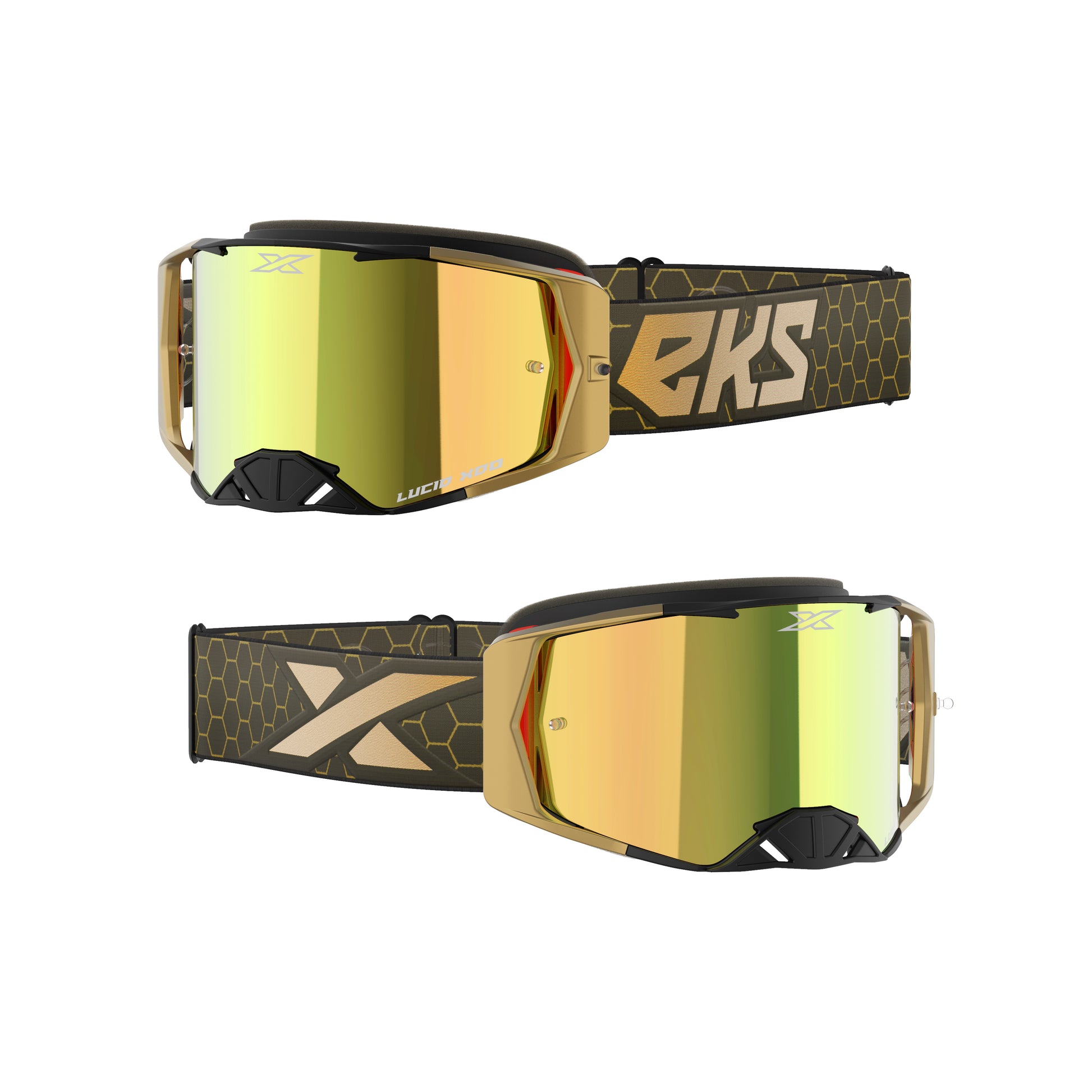 Lucid Goggle Solid Gold W/Gold Mirror