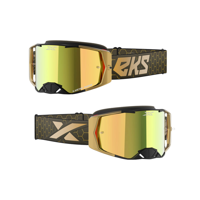 Lucid Goggle Solid Gold W/Gold Mirror