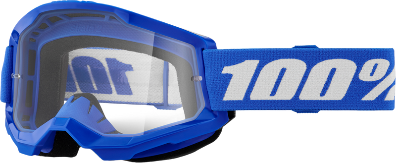 100-Percent Strata 2 Goggle Blue Clear Lens