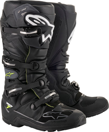 Alpinestars Tech 7 Enduro DS Boots Black/Gray Size 10 | Boots & Accessories