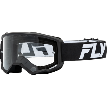 Fly Focus Goggle Black/White w/ Clear Lens | Eyewear