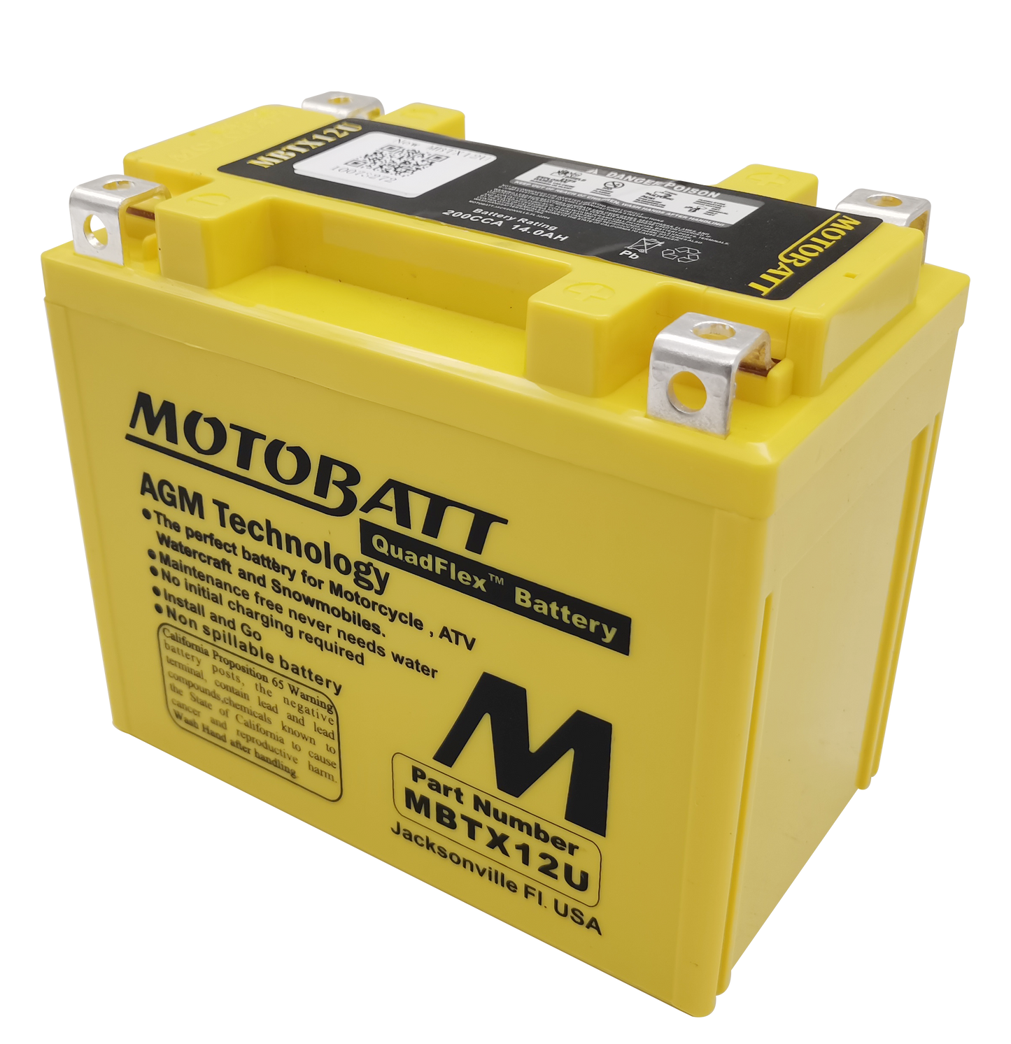 Battery Mbtx12u Sealed Factory Activated