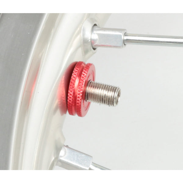 DRC Air Valve Big Nut Red D59-04-220