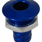 Billet Thru Hull Water Fitting Bilge Pump Outlet Blue