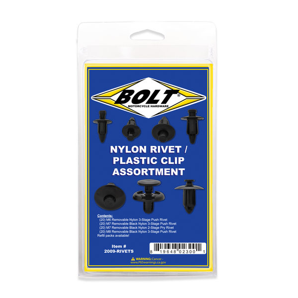 Bolt Rivet Assortment (Sold Individually)
