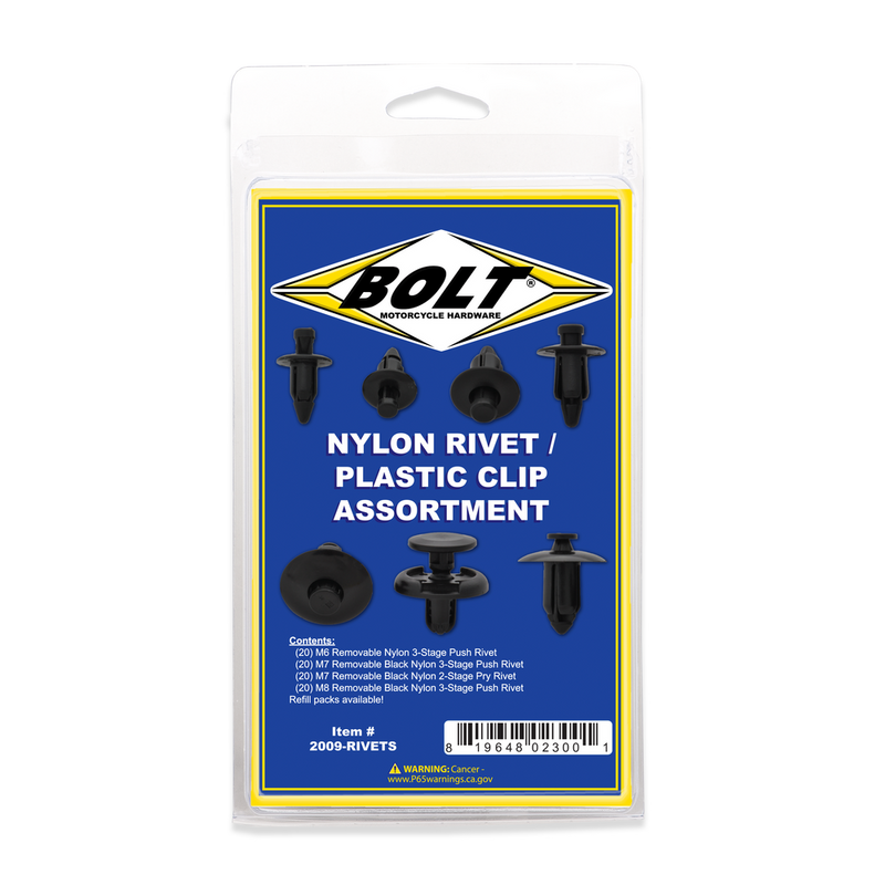 Bolt Rivet Assortment (Sold Individually)