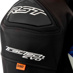 RST Tractech Evo D3O CE Leather Jacket - Black/Blue - XL