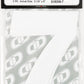 #7 6" White Super X Digits 3/Pk