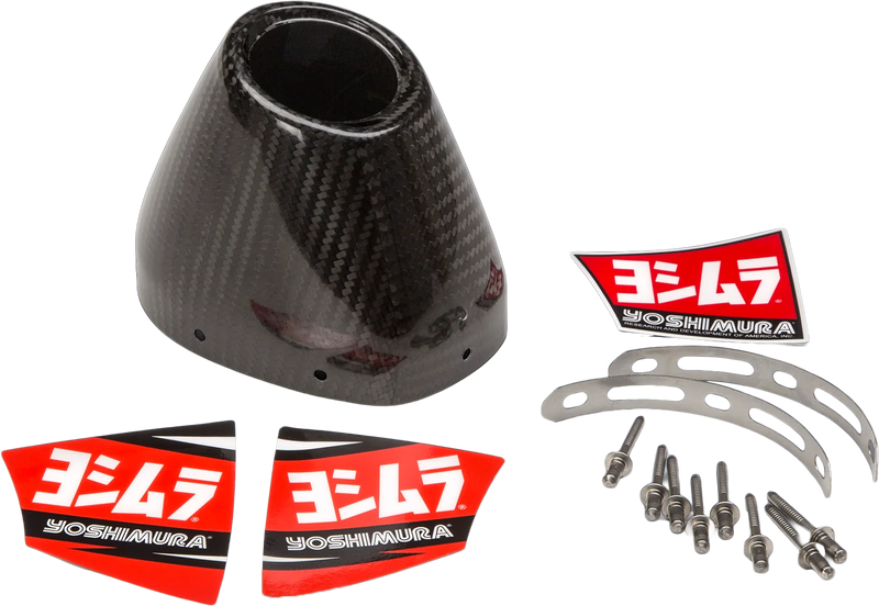 Yoshimura End Cap Cover Kit Rs4 Carbon Fiber - Yamaha YZ250F (2026)