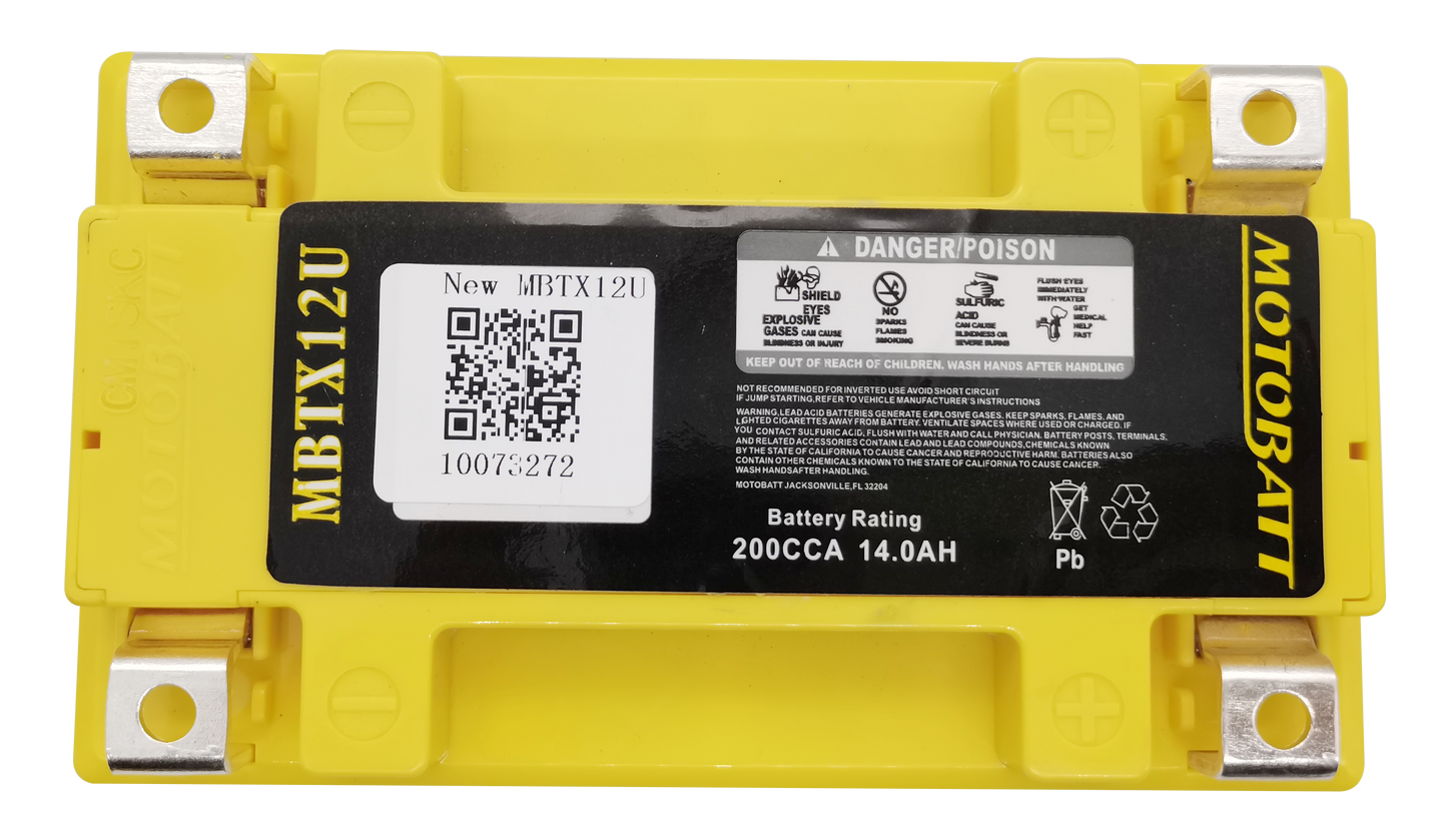 Battery Mbtx12u Sealed Factory Activated
