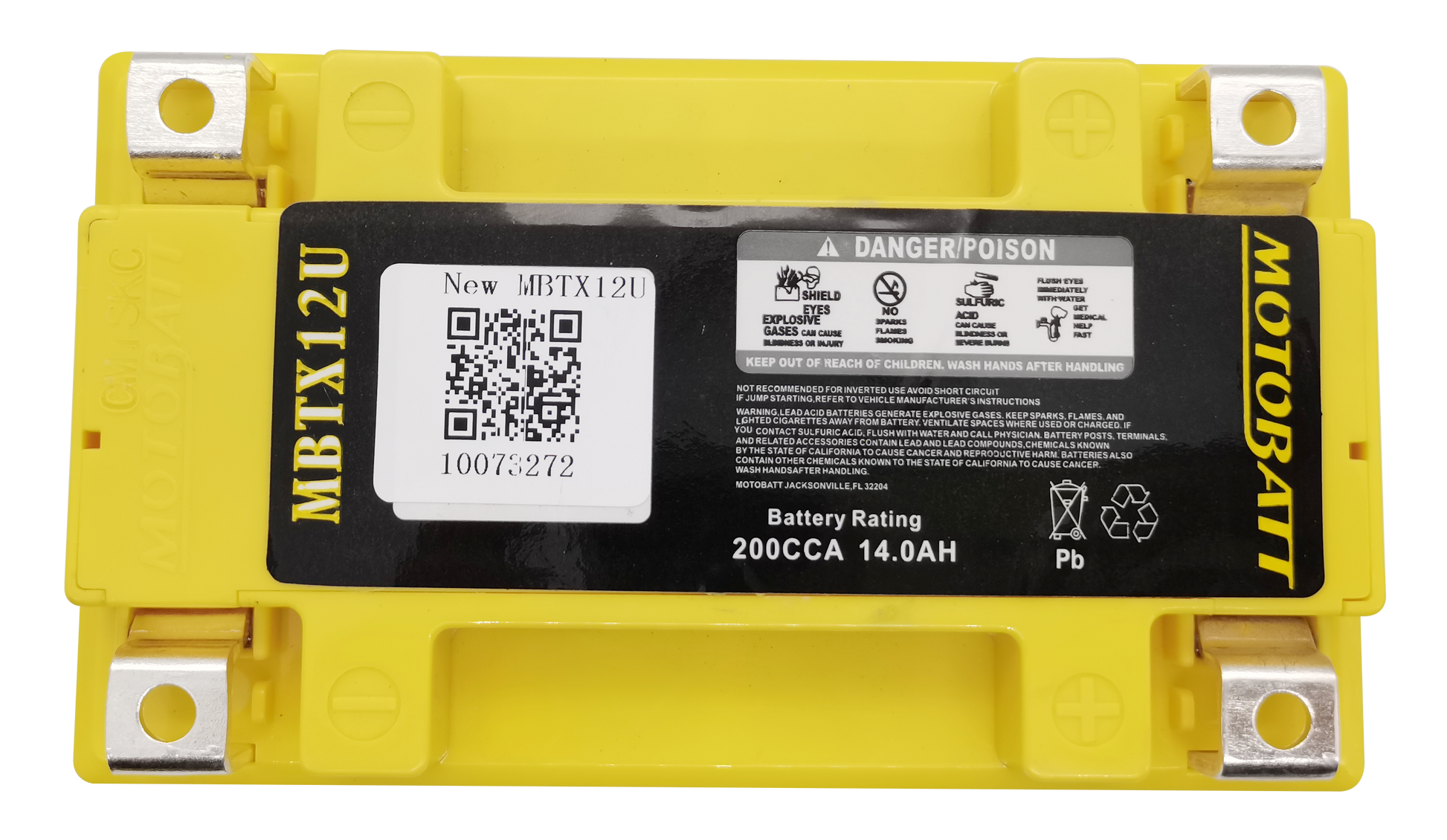 Battery Mbtx12u Sealed Factory Activated