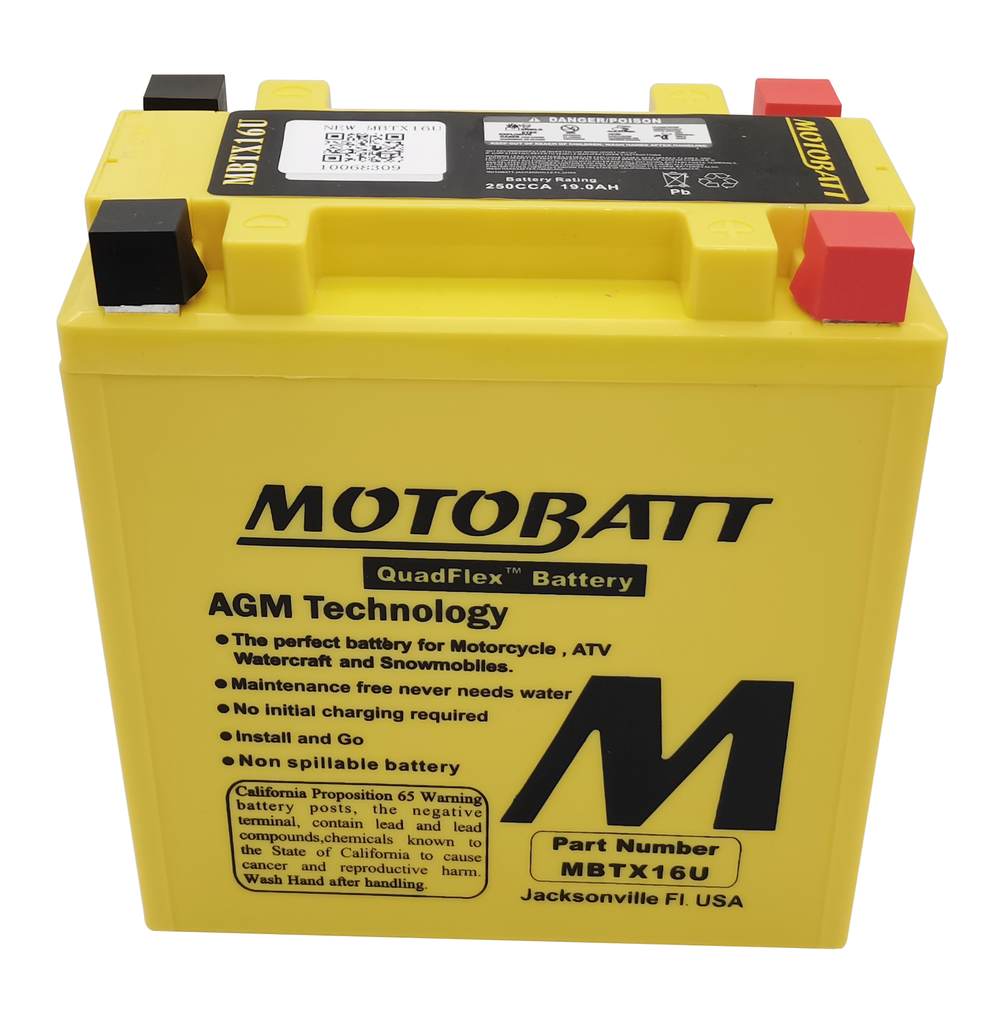 Battery Mbtx16u Sealed Factory Activated