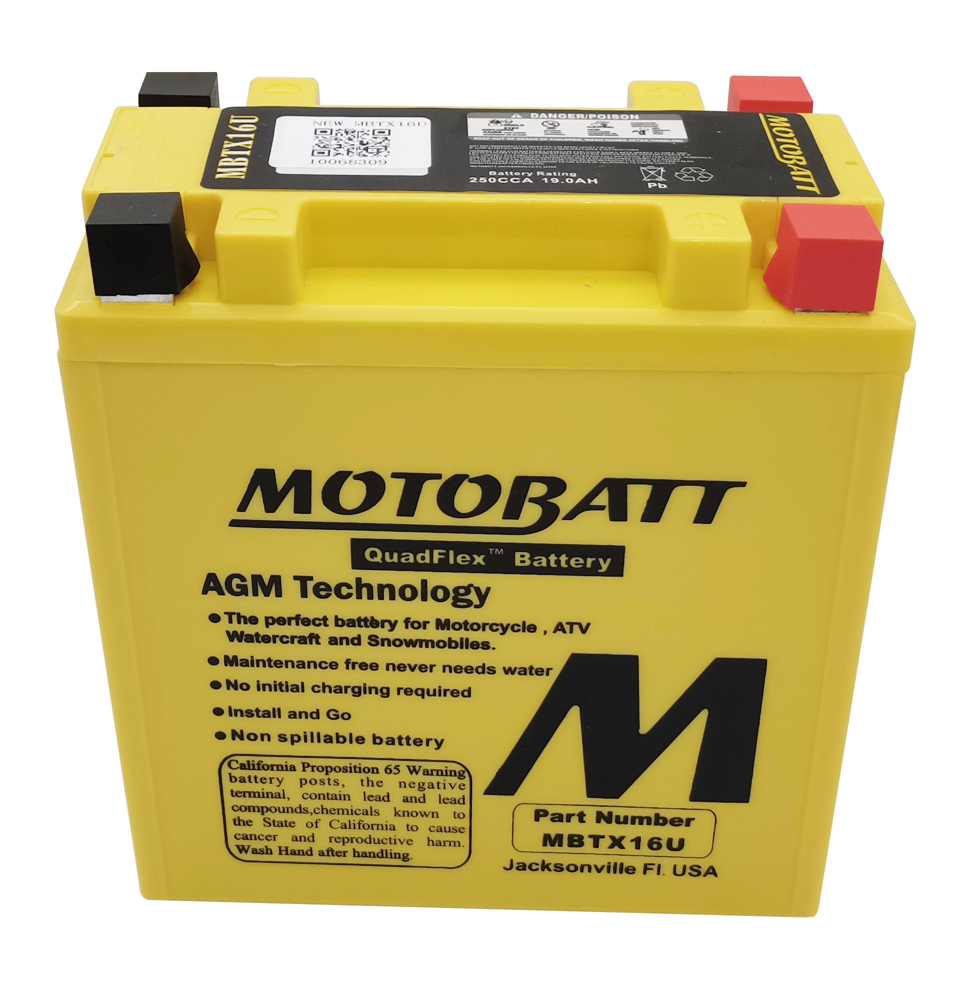 Battery Mbtx16u Sealed Factory Activated