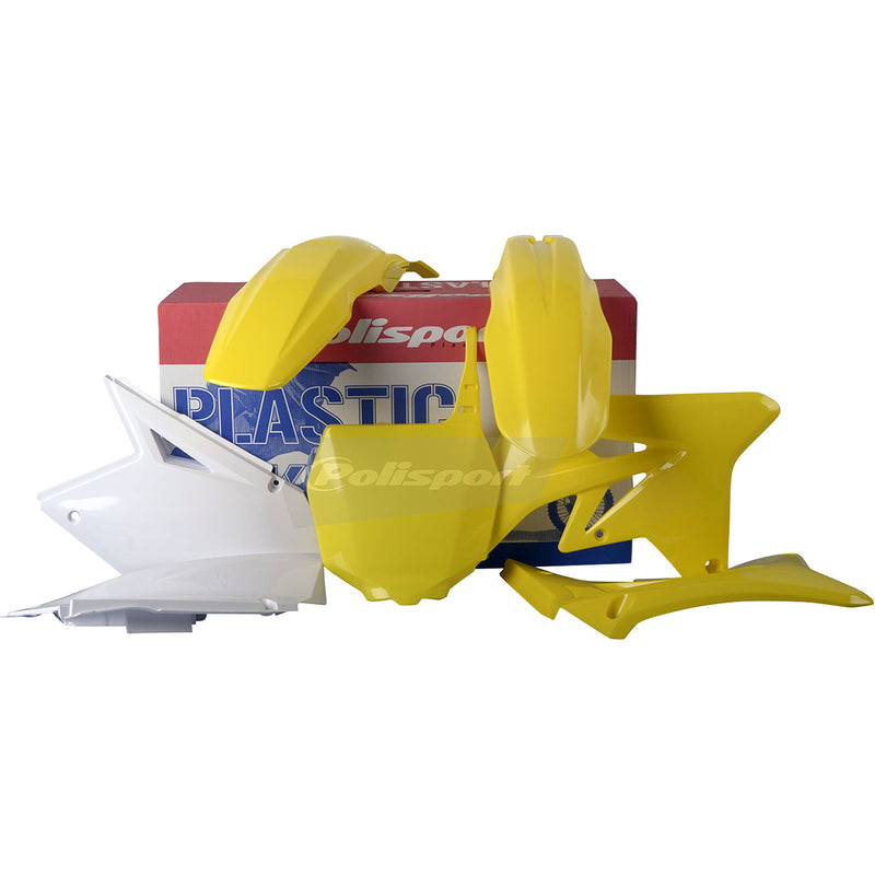 POLISPORT Body Kit - '07-'08 OEM Yellow/White - RM-Z 250 90123 by Polisport